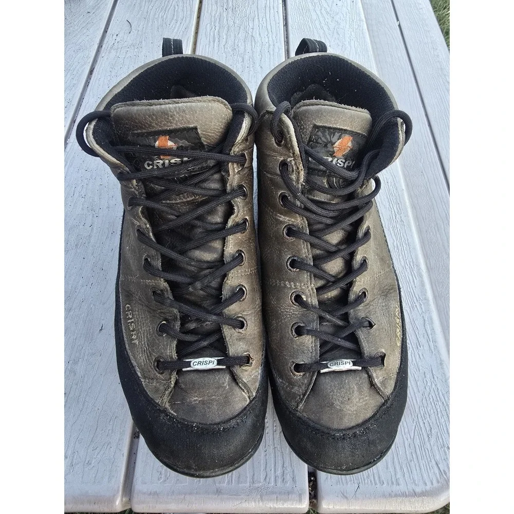 Crispi Monaco GTX Hiking Boots Mens US 9 EU 42 Leather Gore-Tex Tan/Hazelnut